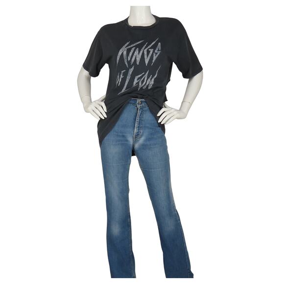 Topshop Kings Of Leon Eyelet Slash Licensed Band And Finally Tee T Shirt XS - Picture 4 of 8